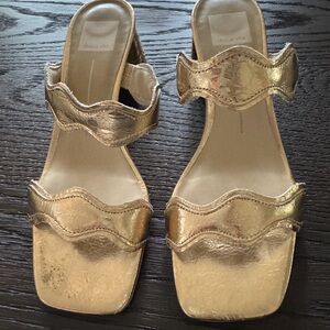 Dolce Vita Metallic Gold Sandals